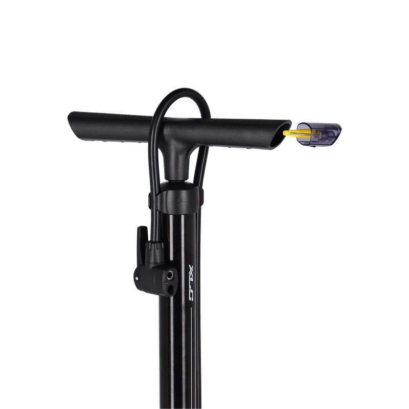 Pompa Da Pavimento PU-S08 Acciaio 6 Bar Valvola Presta/Schrader/Dunlop Nero #2