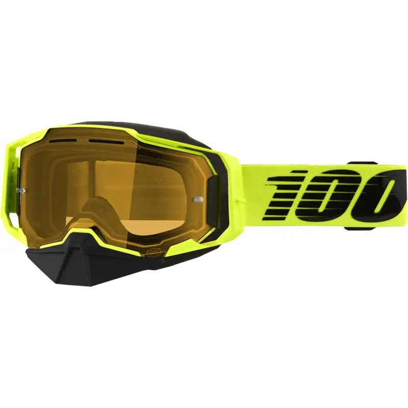 Masque Armega Snow Jaune Fluorescent Verre Jaune Transparent - image
