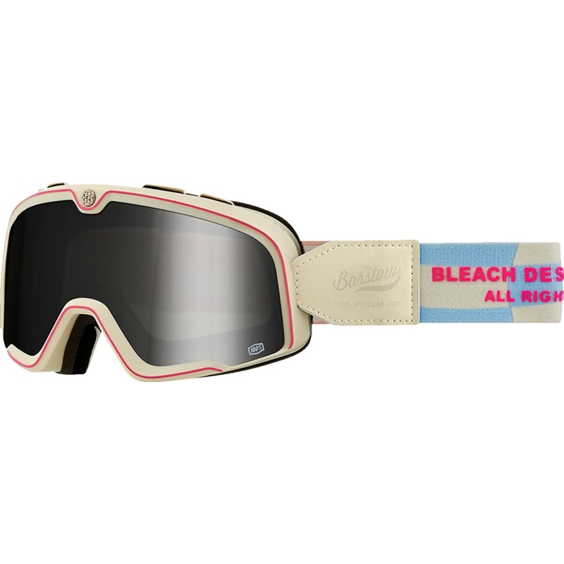 Masque Barstow Bleach Crème/Turquoise/Fuchsia Lentille Noir Transparent