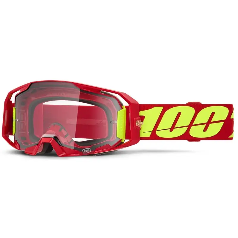 Masque ARmatic Rouge/Jaune Fluorescent Verre Transparent - image