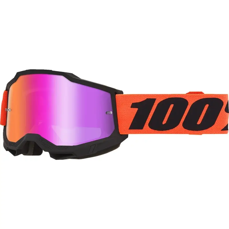 Accuri 2 Maske Schwarz/Neonorange Violett Objektiv Verspiegelt - image