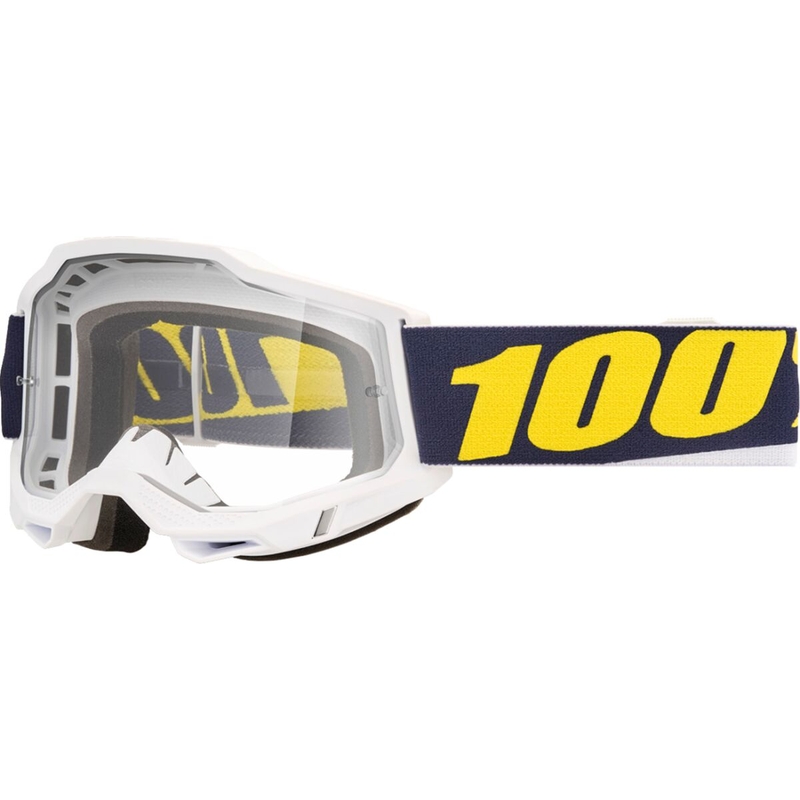 Masque Accuri 2 Blanc/Bleu/Jaune Verre Transparent