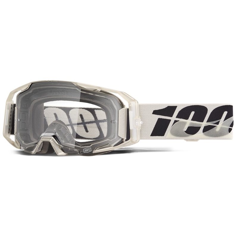 Masque ARmatic Blanc/Noir Lentille Transparente