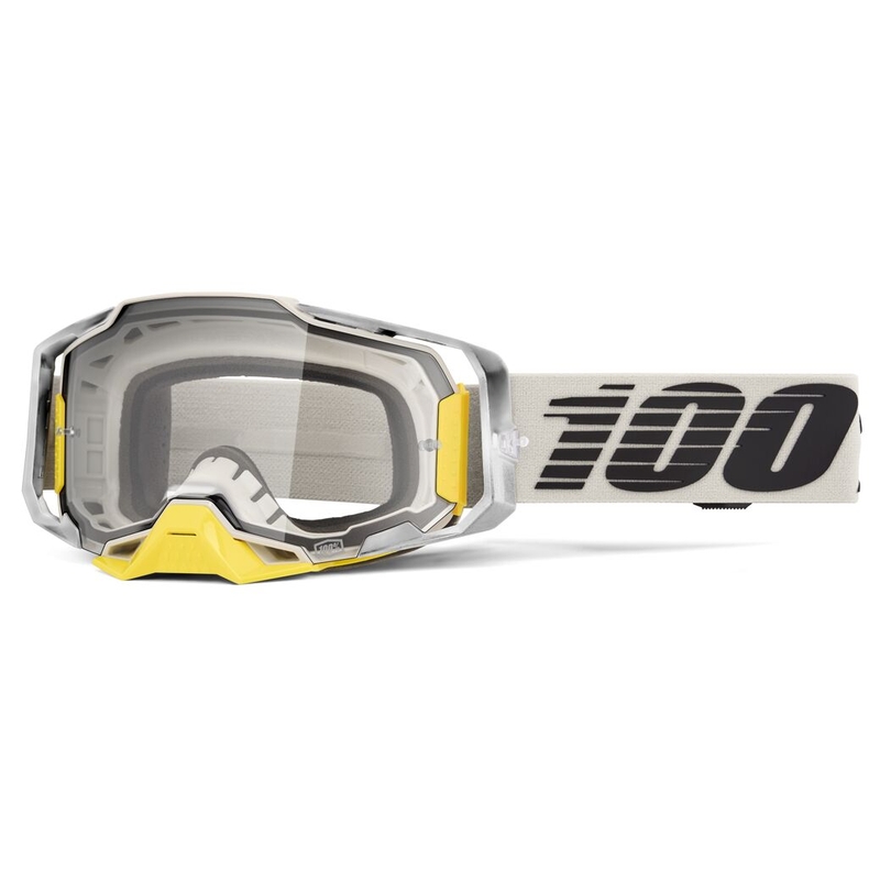 Masque Armega Gris/Jaune/Noir Verre Transparent