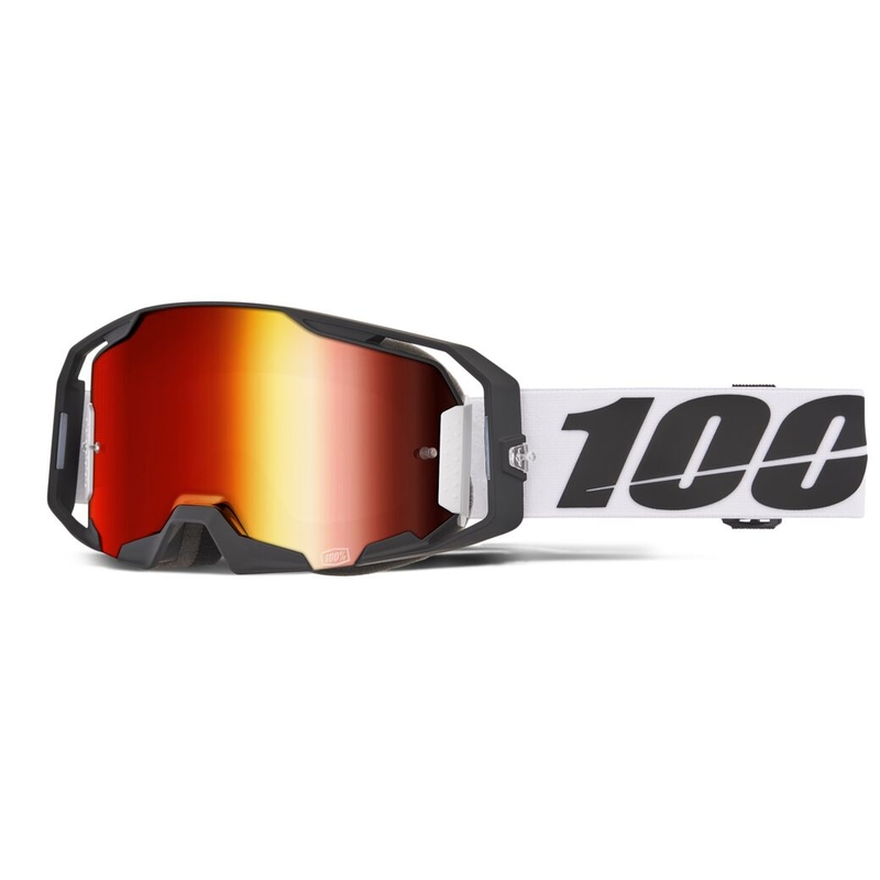 ARmatic Maske Schwarz/Weiß Rote Spiegelglaslinse