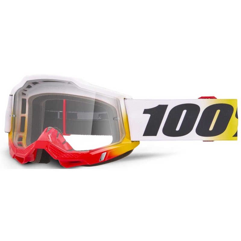 Masque Accuri 2 Blanc/Rouge/Jaune Lentille Transparente