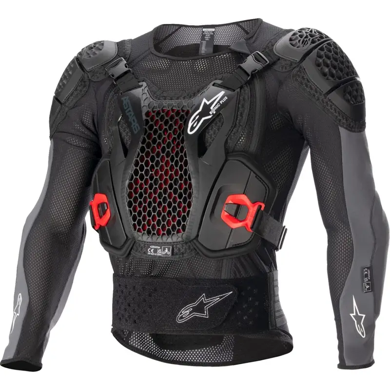 Gilet de Protection Bionic Plus V2 Noir/Gris/Rouge Taille L - image