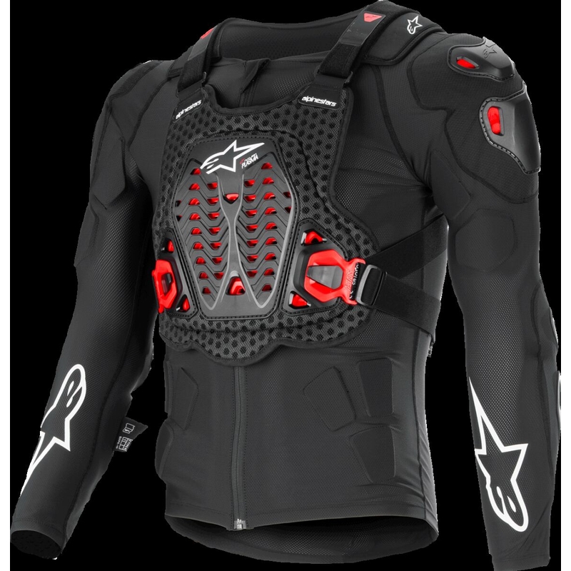 Coleira Protetora Bionic XTR Plasma Preto/Vermelho/Branco Tamanho S