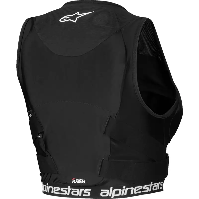 Coleira Peitoral Protetora Stella Plasma Roost Preto/Branco Tamanho S #1