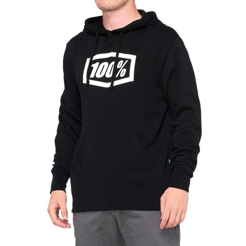 Sweat à capuche avec logo corporel Noir Taille M