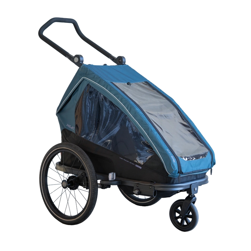 Rimorchio Per Bambini Mono T BS-K01 Petrolio/Lilla