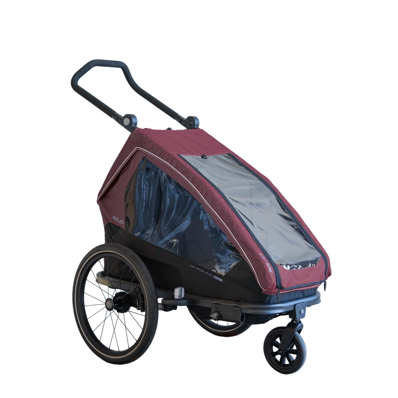 Rimorchio Per Bambini Mono T BS-K01 Bordeaux/Arancione - image
