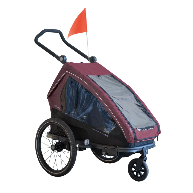 Rimorchio Per Bambini Mono T BS-K01 Bordeaux/Arancione #4