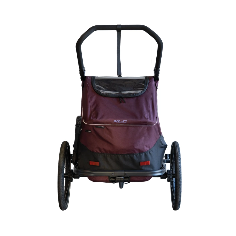 Rimorchio Per Bambini Duo T BS-K02 Bordeaux/Arancione #3