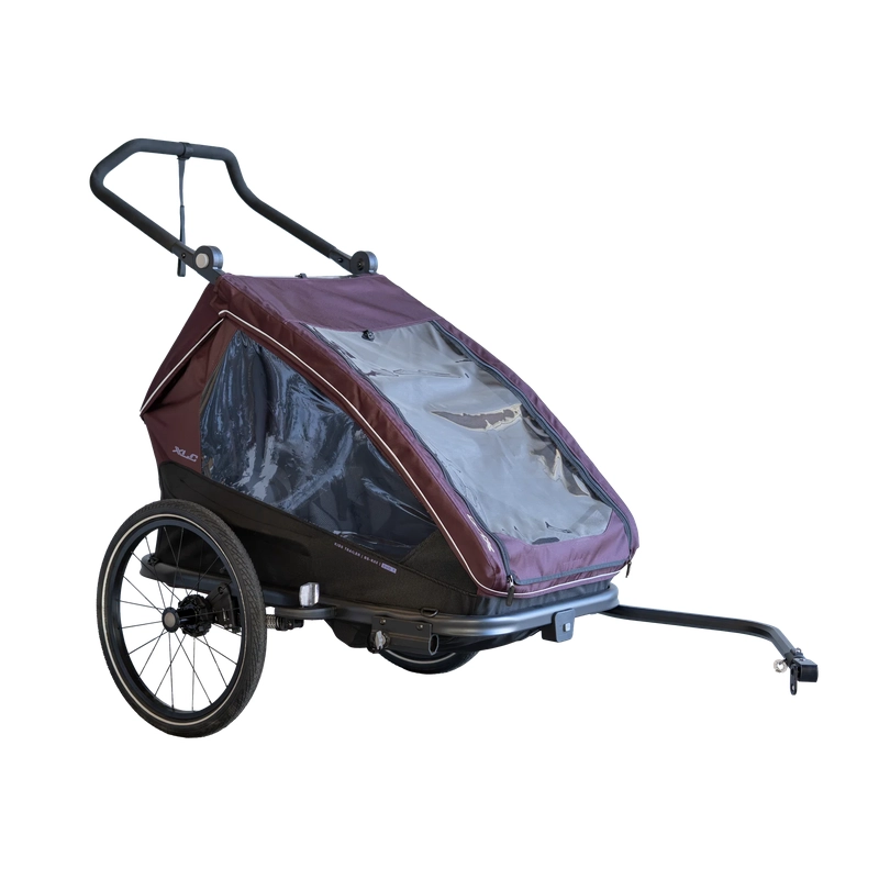 Rimorchio Per Bambini Duo T BS-K02 Bordeaux/Arancione #5