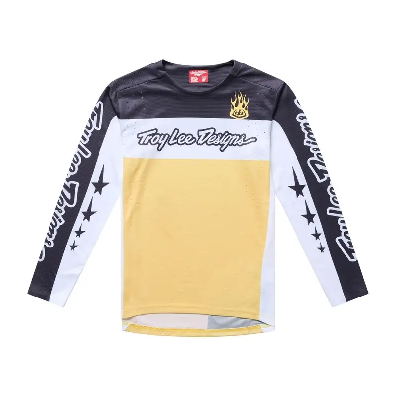 Jersey de Manga Larga MTB Sprint Pro Yo Moto para Niño Mantequilla Talla XL - image