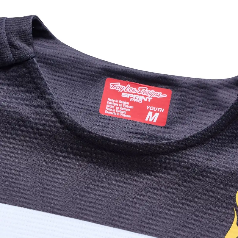 Jersey de Manga Larga MTB Sprint Pro Yo Moto para Niño Mantequilla Talla XL #4