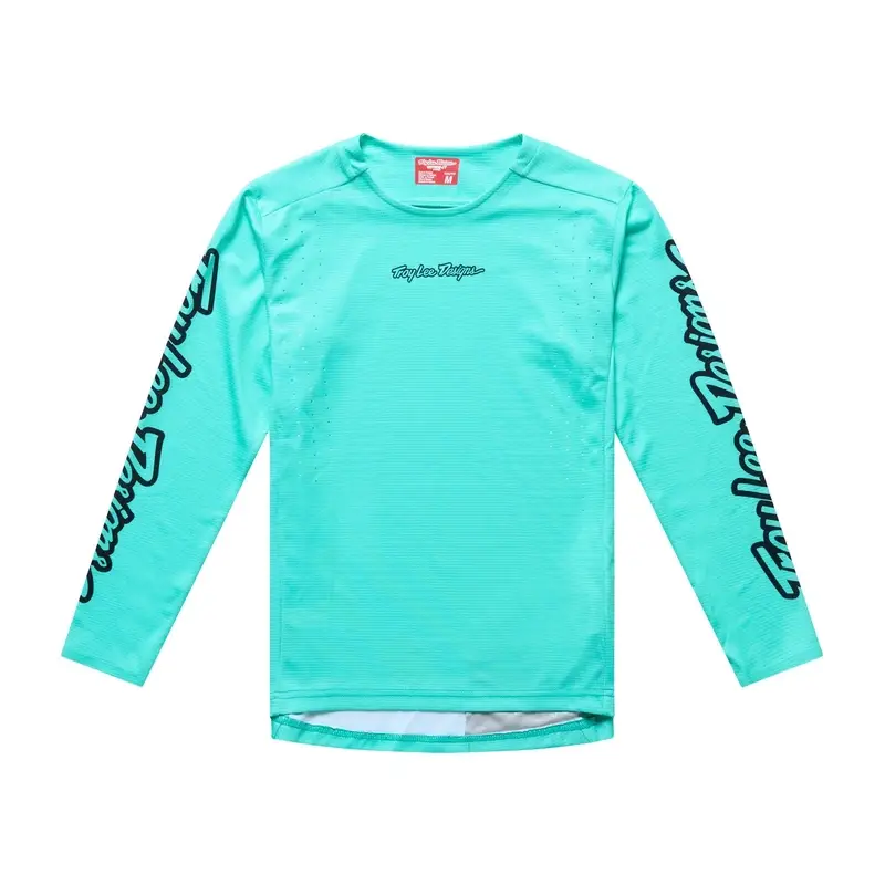 Maglia Jersey Maniche Lunghe MTB Sprint Pro Bambino Real Teal Taglia M - image