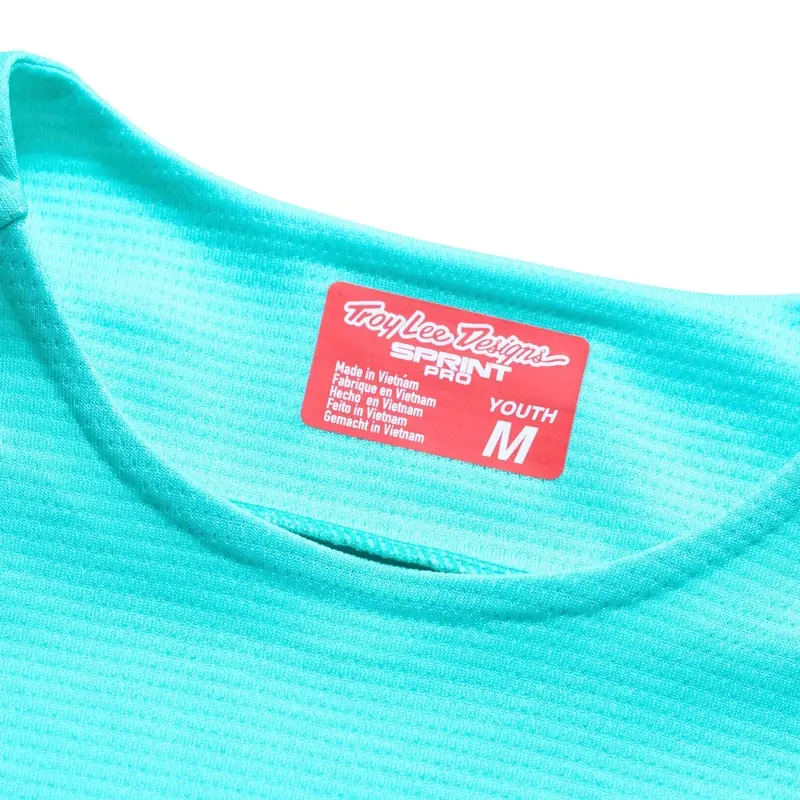 Maglia Jersey Maniche Lunghe MTB Sprint Pro Bambino Real Teal Taglia L #3