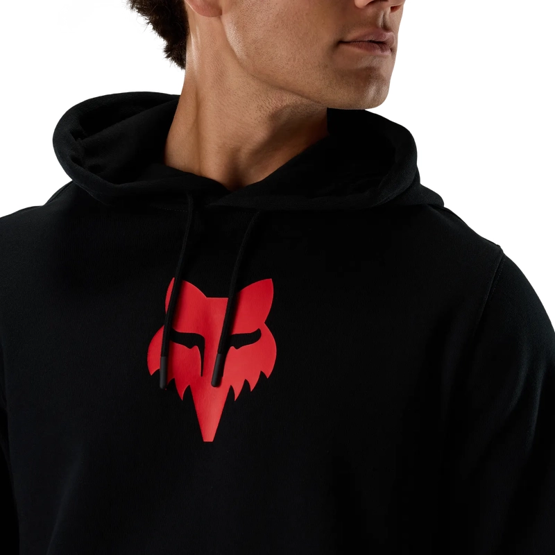 Felpa Con Cappuccio Fox Head Black/Red Taglia S #4