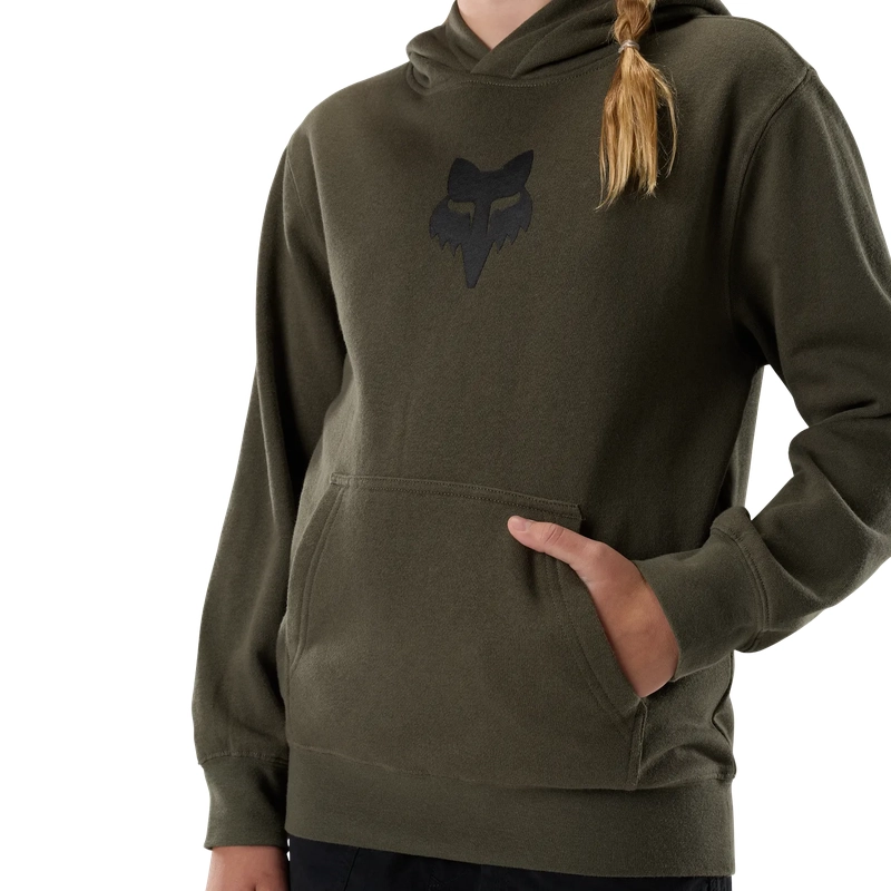 Felpa Con Cappuccio Fox Head Olive Green Taglia L #5
