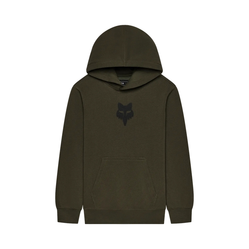 Felpa con Cappuccio da Bambino Fox Head Olive Green Taglia M