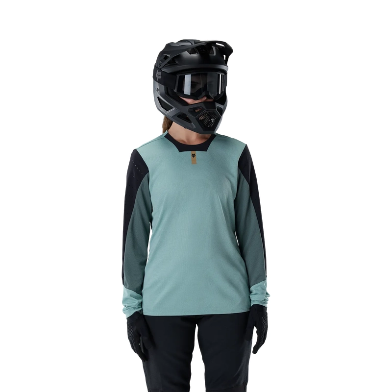 Maglia MTB A Manica Lunga da Donna Defend Artic Blue Taglia XS #2