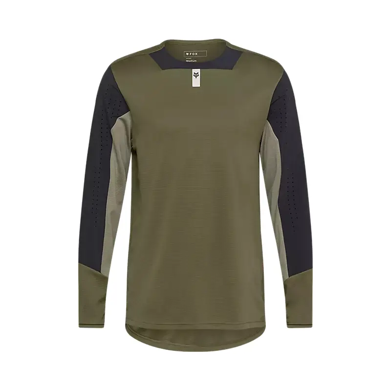 MTB Langarm Jersey Defend Grün Größe S - image