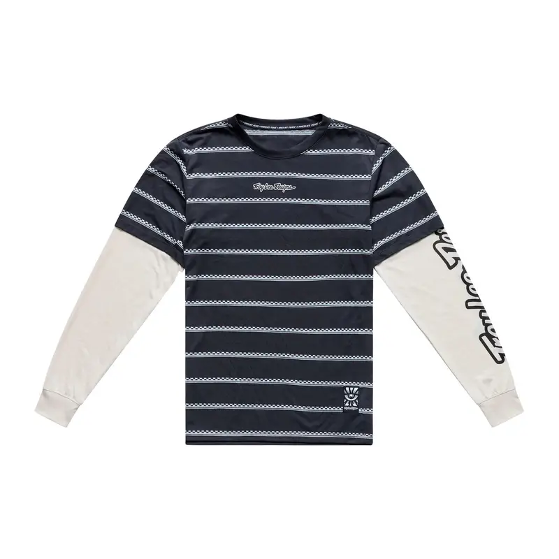 Maglia Maniche Lunghe Skyline Fakie Ride Stripe Carbon Taglia XL - image