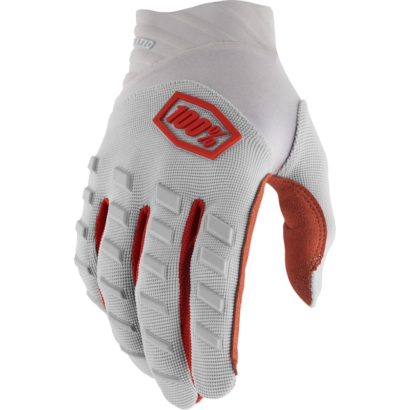 Airmatic Handschuhe Wei/Weiß/Rot Größe S