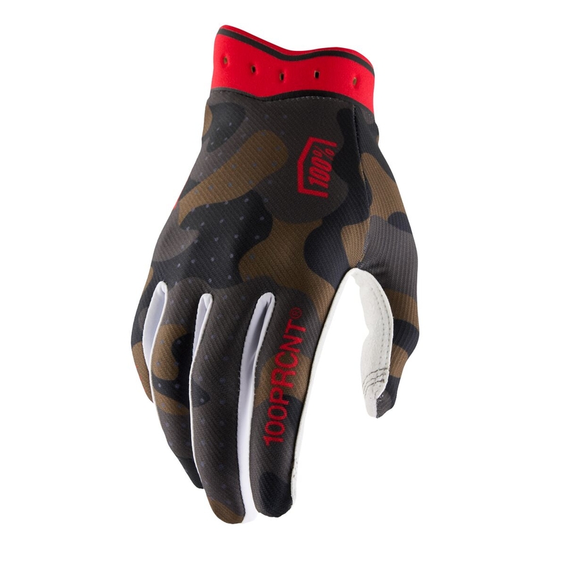 Gants ITrack Marron Camouflage/Rouge Taille S