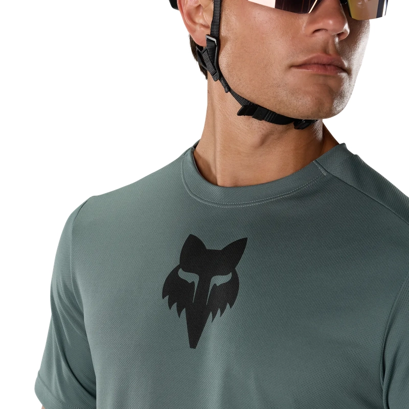 MTB Short Sleeve Jersey Ranger Jersey Fox Head Sage Size S #4