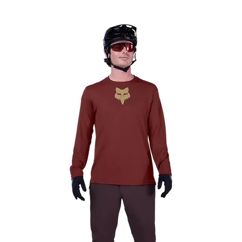 Camiseta MTB Manga Larga Ranger Fox Head Rojo Talla S #2