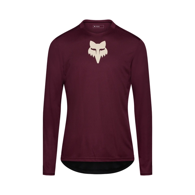 Maglia MTB A Manica Lunga Ranger Fox Head Dark Maroon Taglia L - image