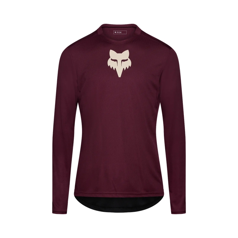 Maglia MTB A Manica Lunga Ranger Fox Head Dark Maroon Taglia S