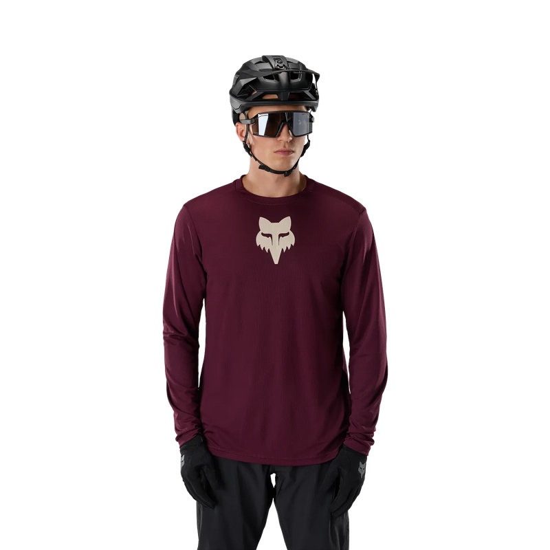 Maglia MTB A Manica Lunga Ranger Fox Head Dark Maroon Taglia S #2