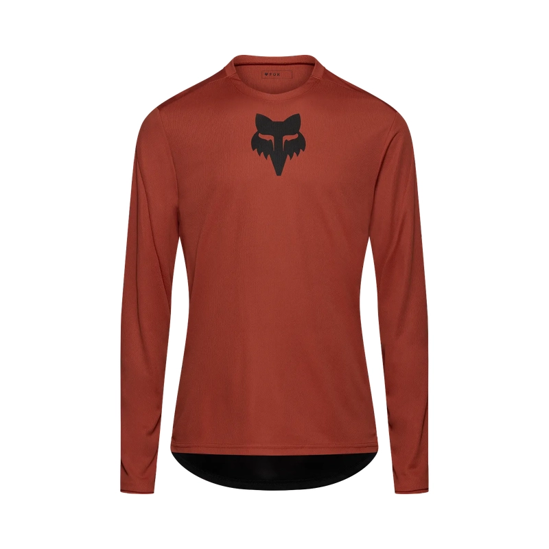 Maglia MTB A Manica Lunga Ranger Fox Head Amber Scarlet Taglia S - image