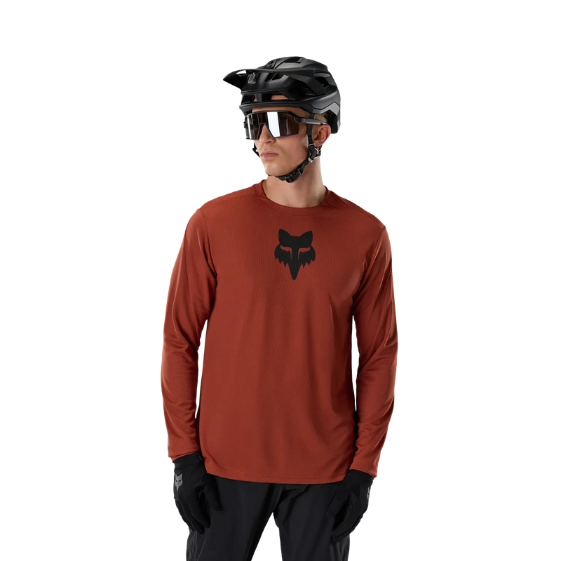 Maglia MTB A Manica Lunga Ranger Fox Head Amber Scarlet Taglia S #2