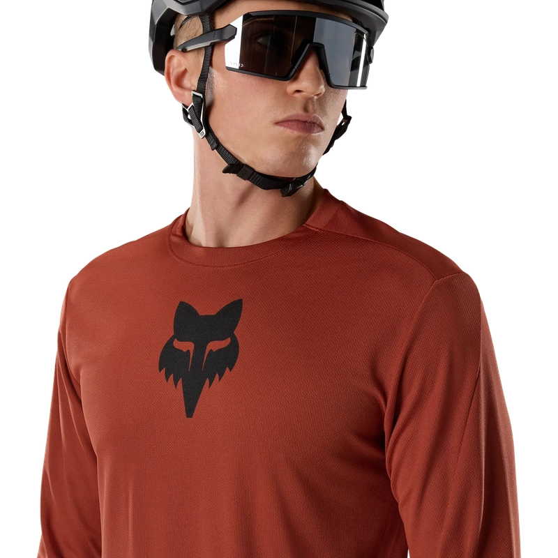 Maglia MTB A Manica Lunga Ranger Fox Head Amber Scarlet Taglia S #4