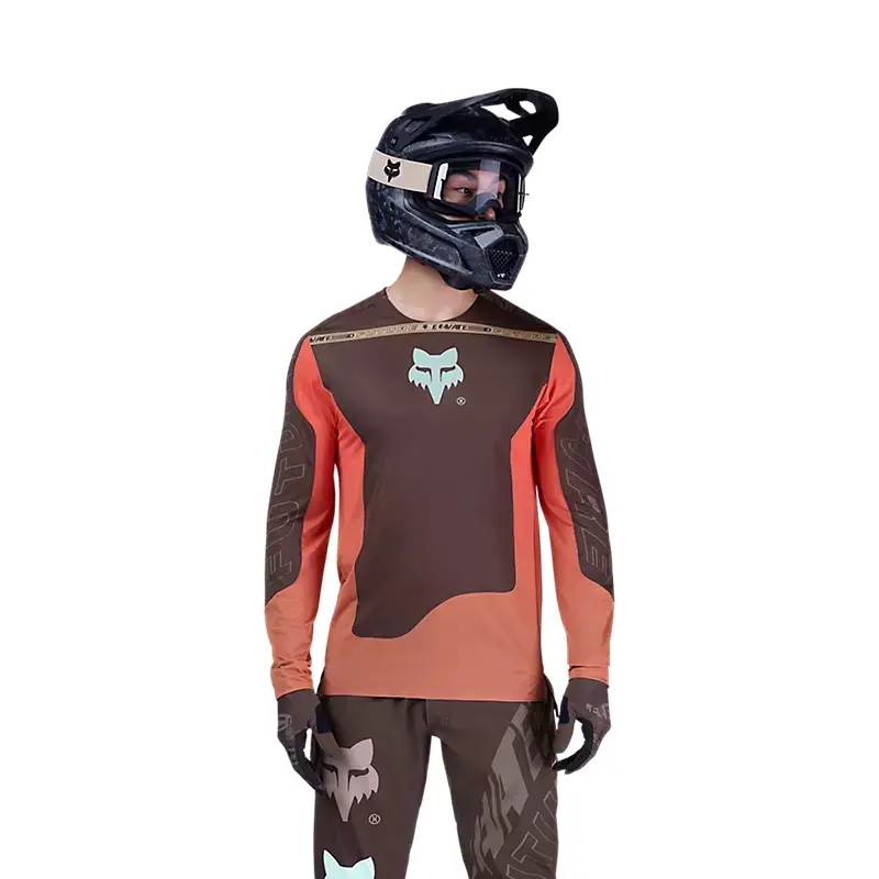 Maglia MTB Manga Larga Flexair Elevated Marrón Talla S #2