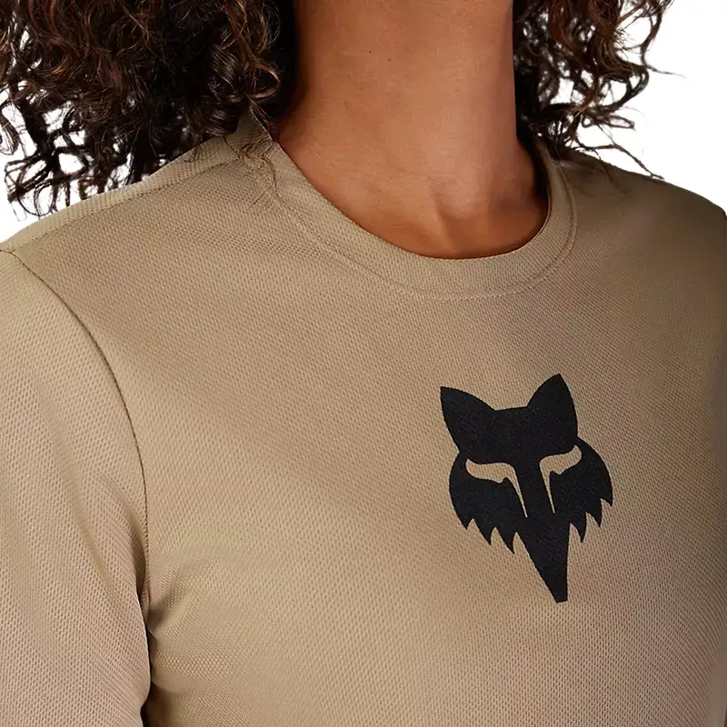 <p>Camiseta MTB Manga Corta Ranger Fox Head Jersey Mujer Beige Talla XS</p> #4
