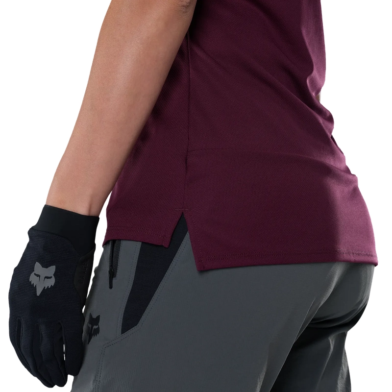 Camisola MTB de Manga Curta para Mulher Ranger Jersey Fox Head Dark Maroon Tamanho XS #5