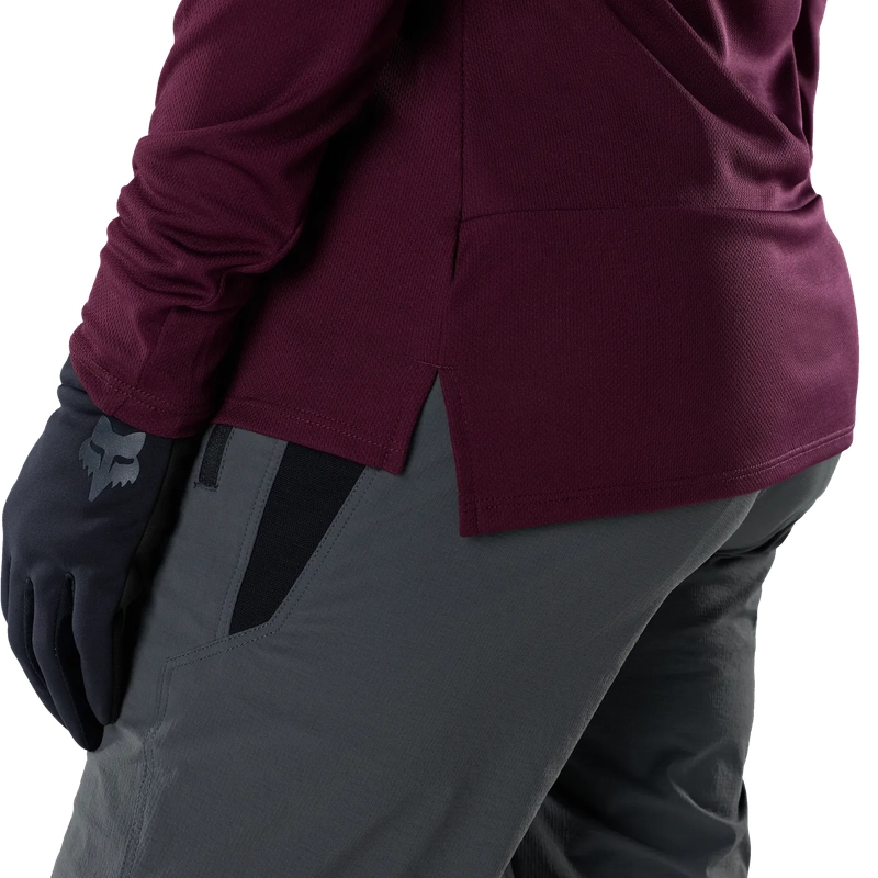 Maglia MTB A Manica Lunga da Donna Ranger Fox Head Dark Maroon Taglia M #5