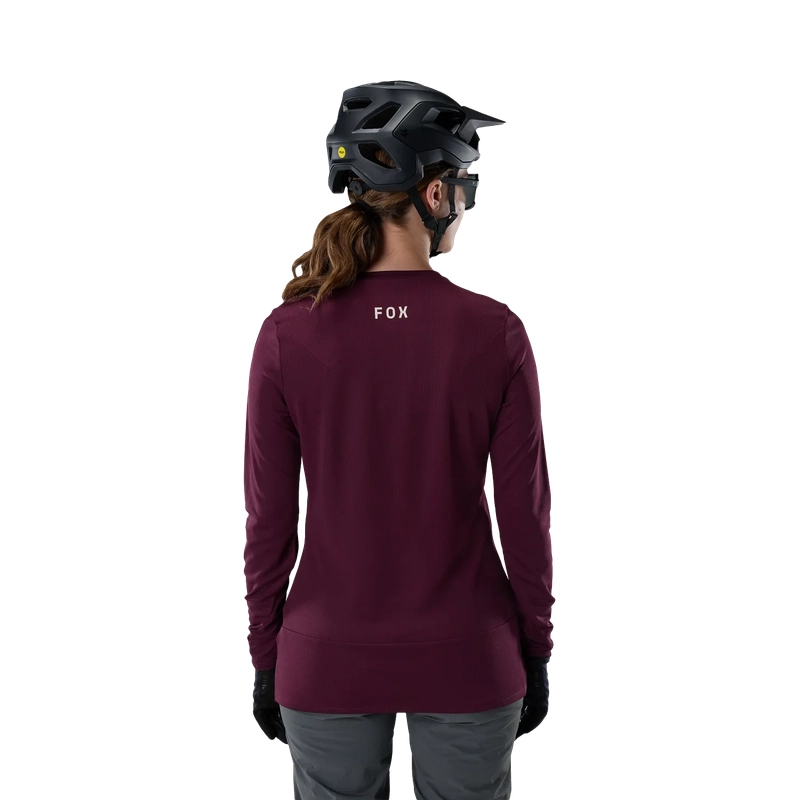 Maglia MTB A Manica Lunga da Donna Ranger Fox Head Dark Maroon Taglia XS #3
