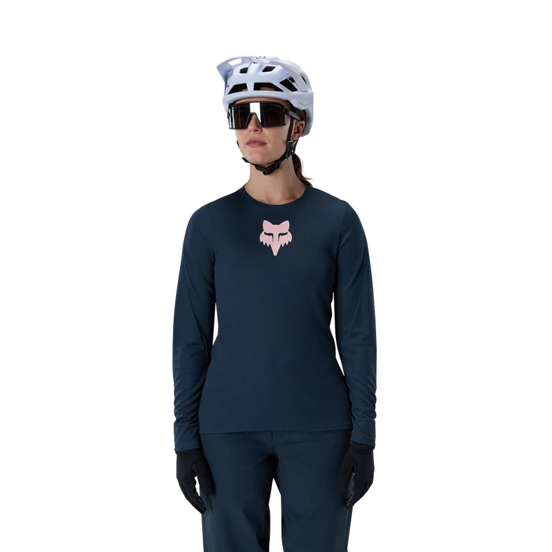 Maglia MTB A Manica Lunga da Donna Ranger Fox Head Galaxy Blue Taglia XS #2