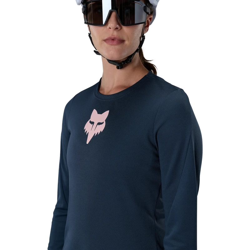 Maglia MTB A Manica Lunga da Donna Ranger Fox Head Galaxy Blue Taglia XS #4