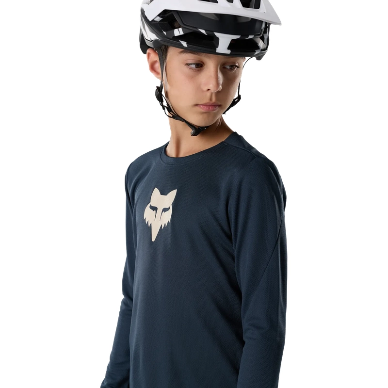 Maglia MTB A Manica Lunga da Bambino Ranger Fox Head Galaxy Blue Taglia L #4