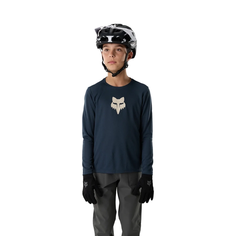 Maglia MTB A Manica Lunga da Bambino Ranger Fox Head Galaxy Blue Taglia S #2
