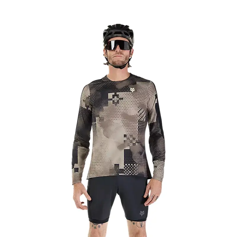 Camiseta MTB Manga Larga Flexair Ascent Pulse Beige Talla S #2