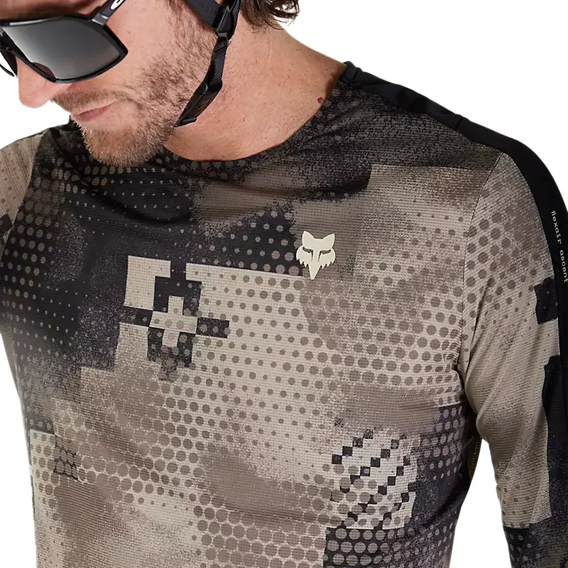 Camiseta MTB Manga Larga Flexair Ascent Pulse Beige Talla S #4
